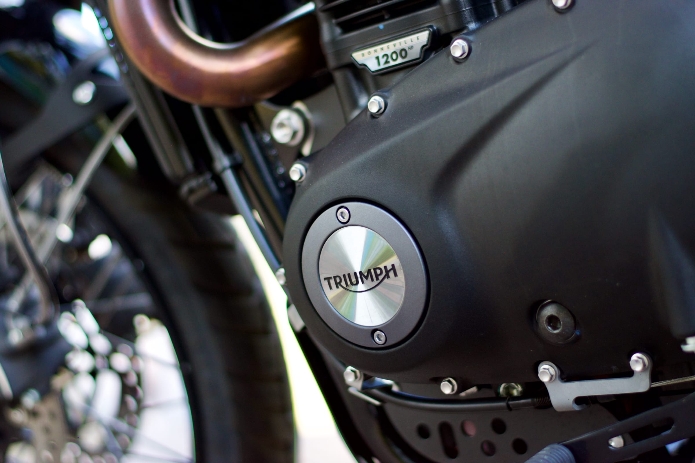 Triumph engine clutch cover